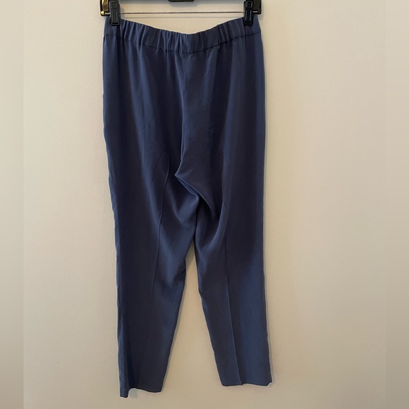 Equipment Blue Silk Trousers with Elastic Waist - Picture 4 of 7